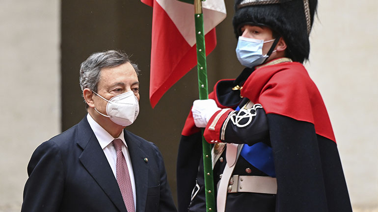 Ιταλία: Η κυβέρνηση Ντράγκι ορκίστηκε στο προεδρικό μέγαρο Κυρηνάλιο